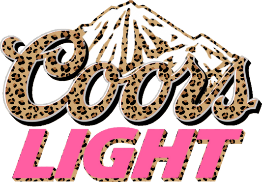 Coors Light Cheetah Print & Pink