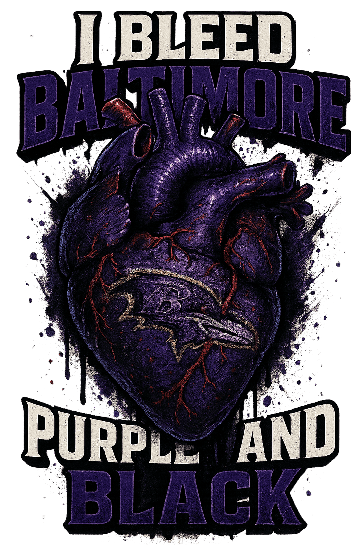 I Bleed Purple & Black - Baltimore