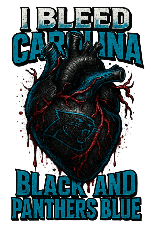 I Bleed Black & Panthers Blue - Carolina