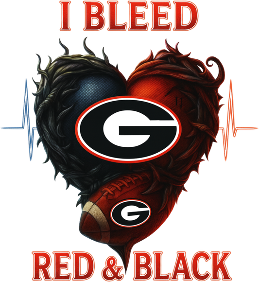 I Bleed Red & Black - Bulldogs