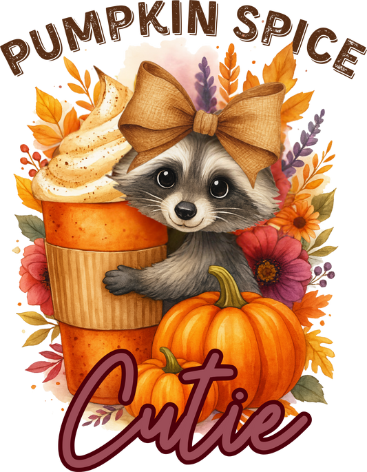 Pumpkin Spice Cutie - Raccoon