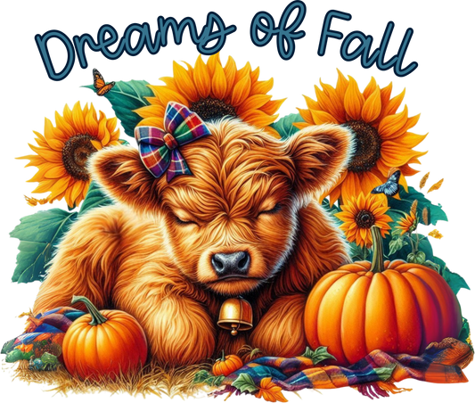 Dreams of Fall - Highland Cow