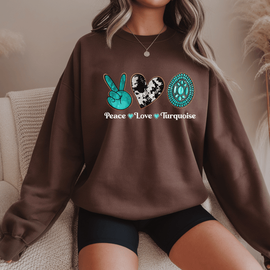 Peace Love Turquoise