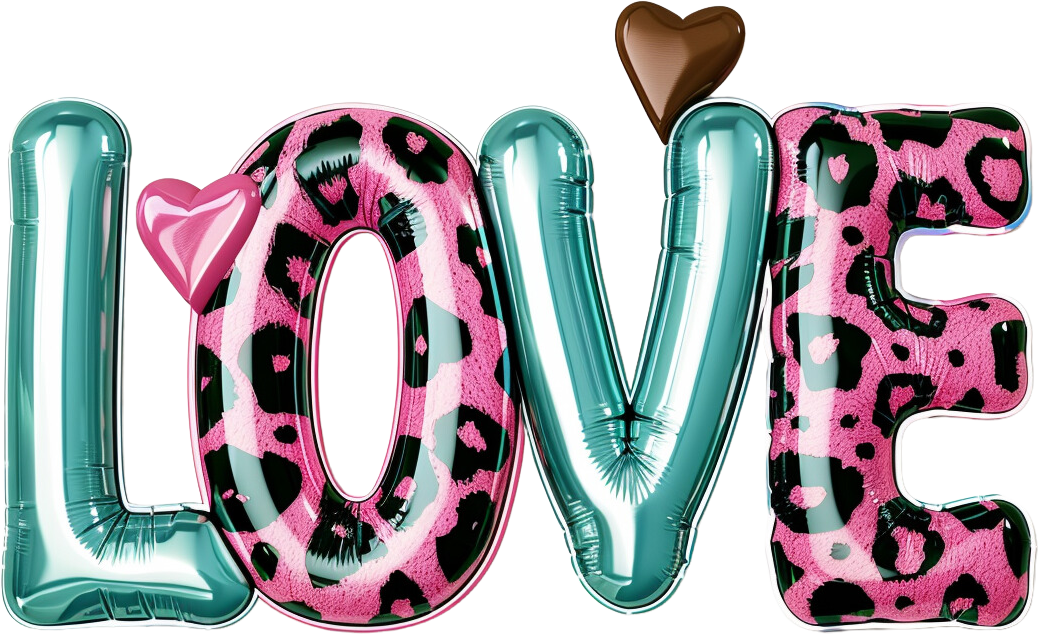 Balloon Font Love