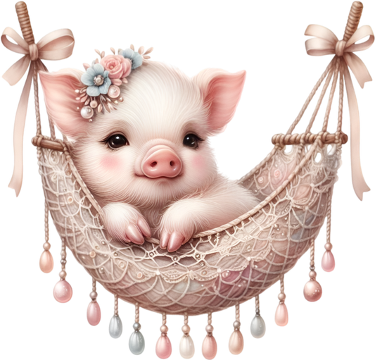 Piglet in a Hammock