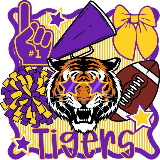 Tigers - Purple & Gold