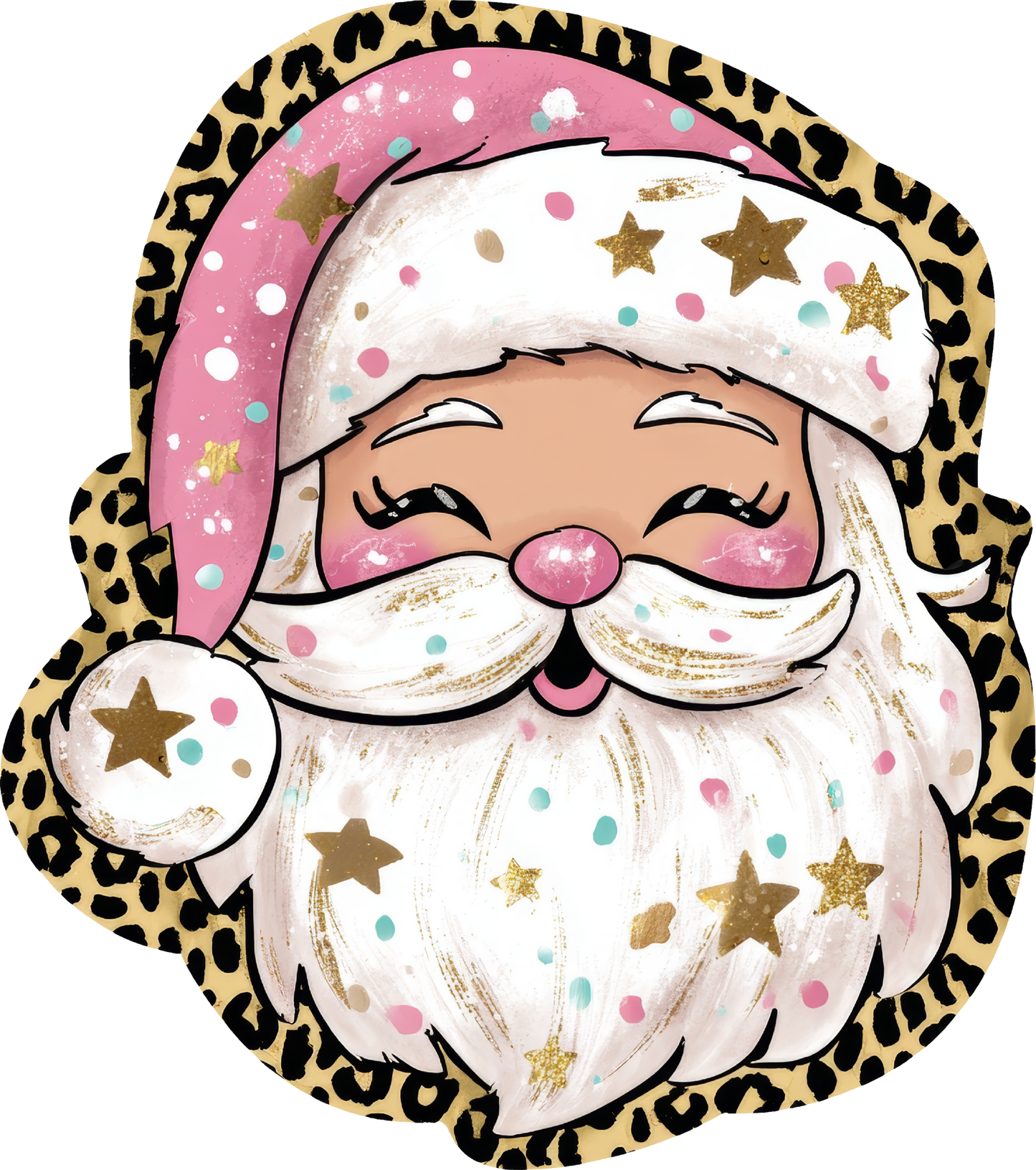 Cute Pink Santa