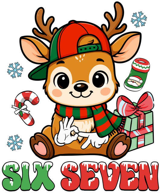 Six Seven Boy Reindeer Christmas
