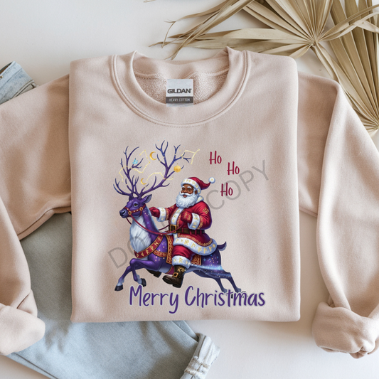 Black Santa & Reindeer - Magical