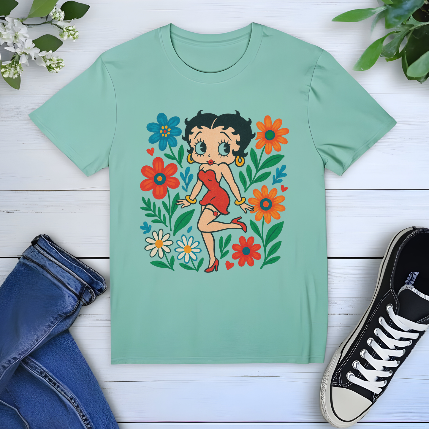 Betty Boop Bright Floral