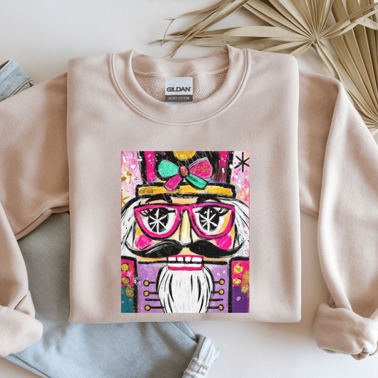 Nutcracker with Pink Glasses