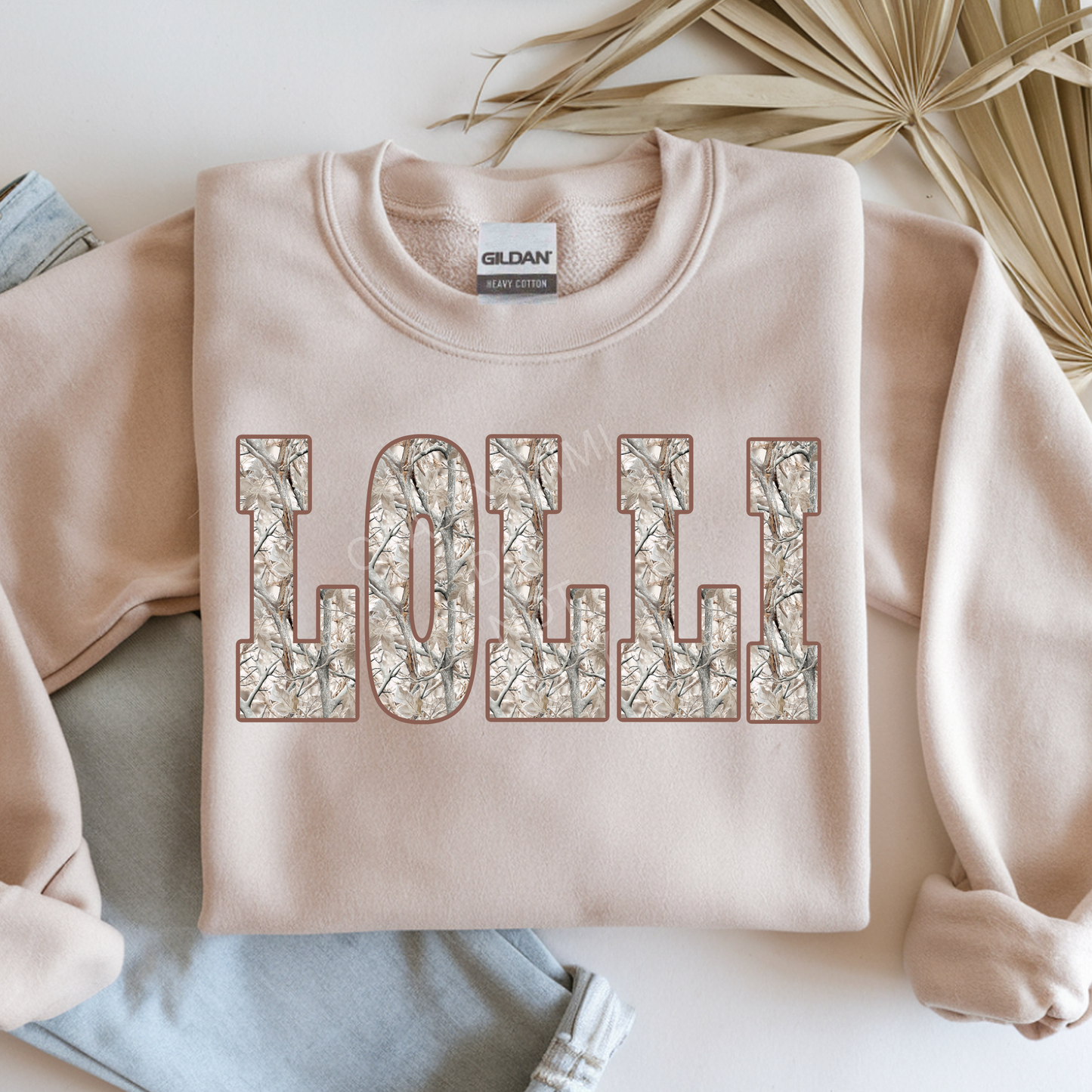 Light Western Camo - Lolli - Brown Outline