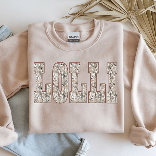 Light Western Camo - Lolli - Brown Outline