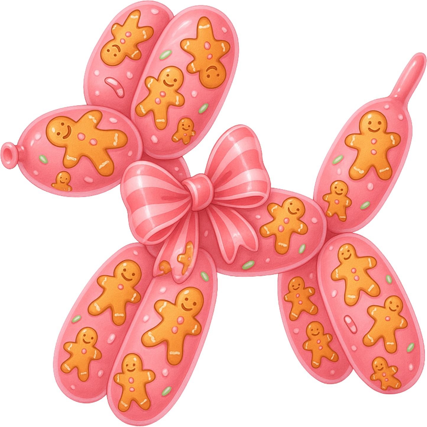 Balloon Dog - Pink - Gingerbread