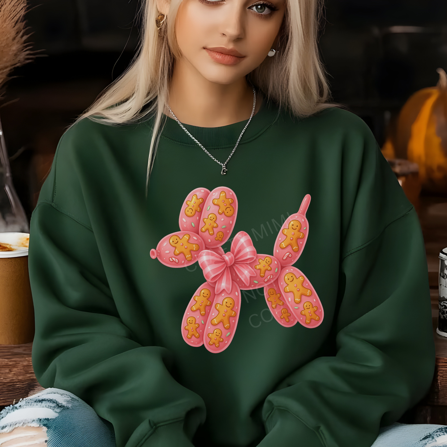 Balloon Dog - Pink - Gingerbread