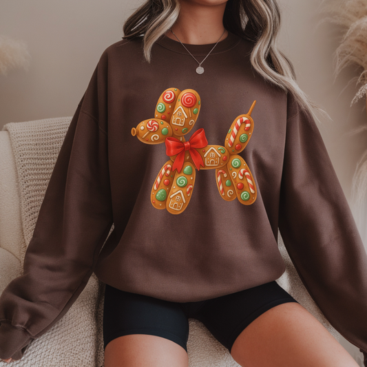Balloon Dog - Light Brown - Gingerbread