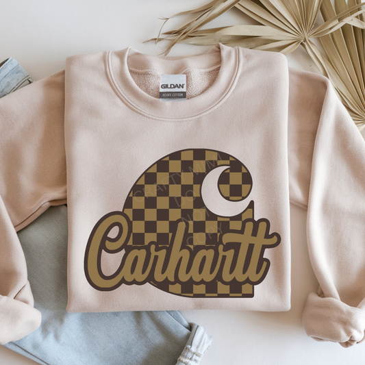Carhartt Tan & Brown Checker