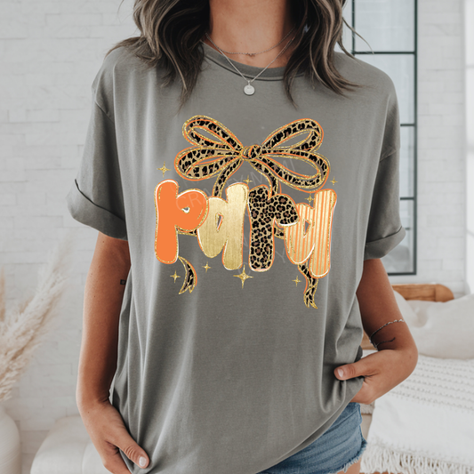 PARA Peach Tones, Cheetah, Natural with Bow