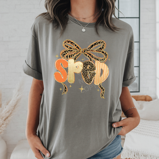 SPED Peach Tones, Cheetah, Natural with Bow