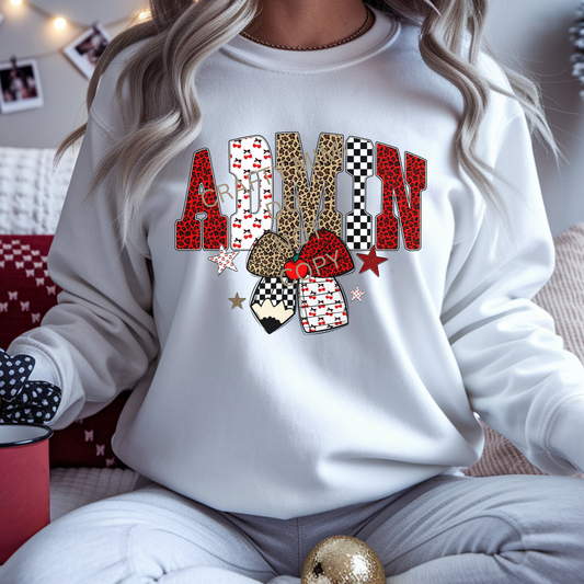 ADMIN - Leopard Checker Cherry