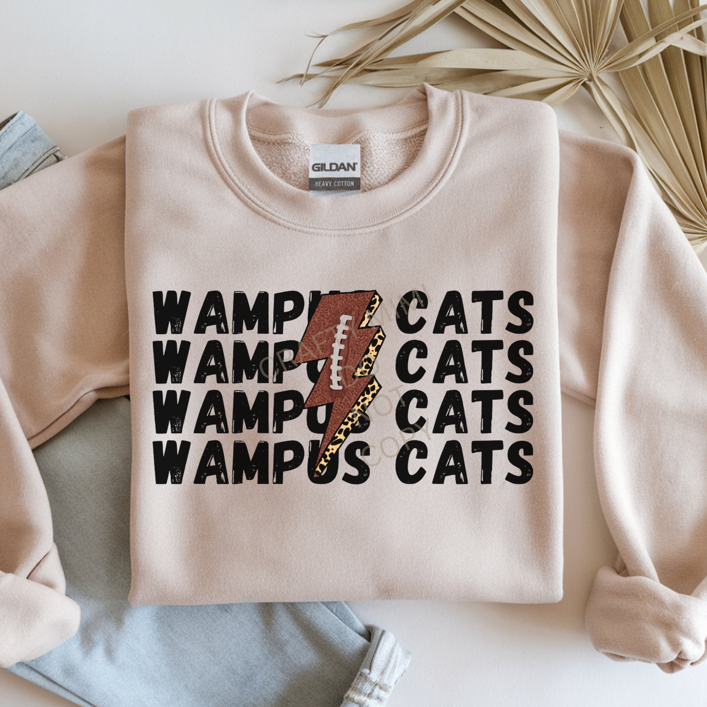 Wampus Cats Stacked With Lightning Bolt