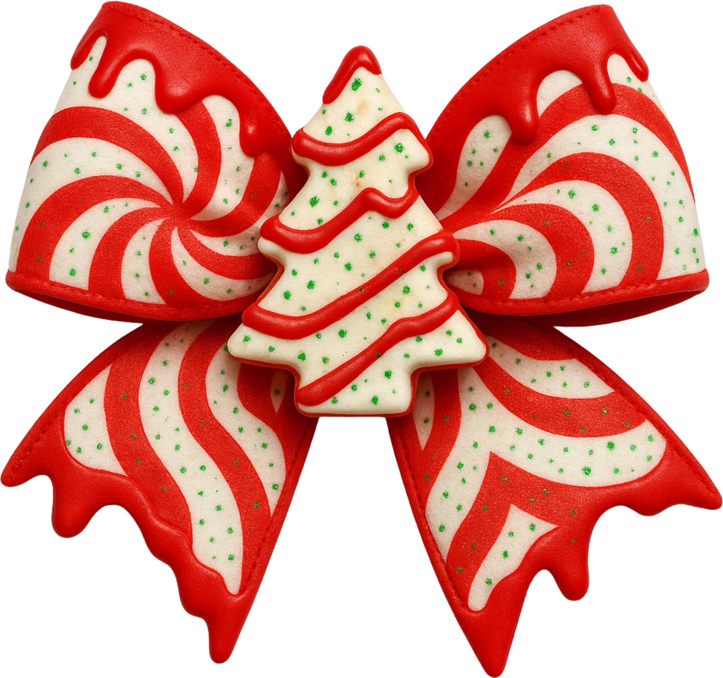 Christmas Snack Cake Bow
