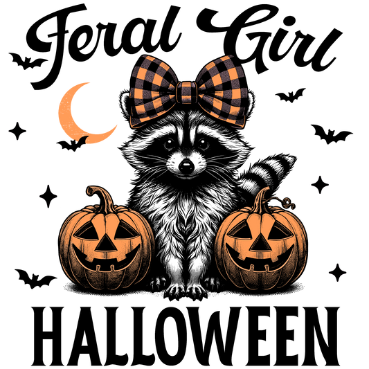 Feral Girl Halloween Racoon