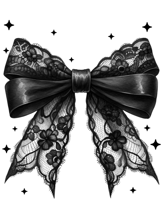 Black Lace Bow
