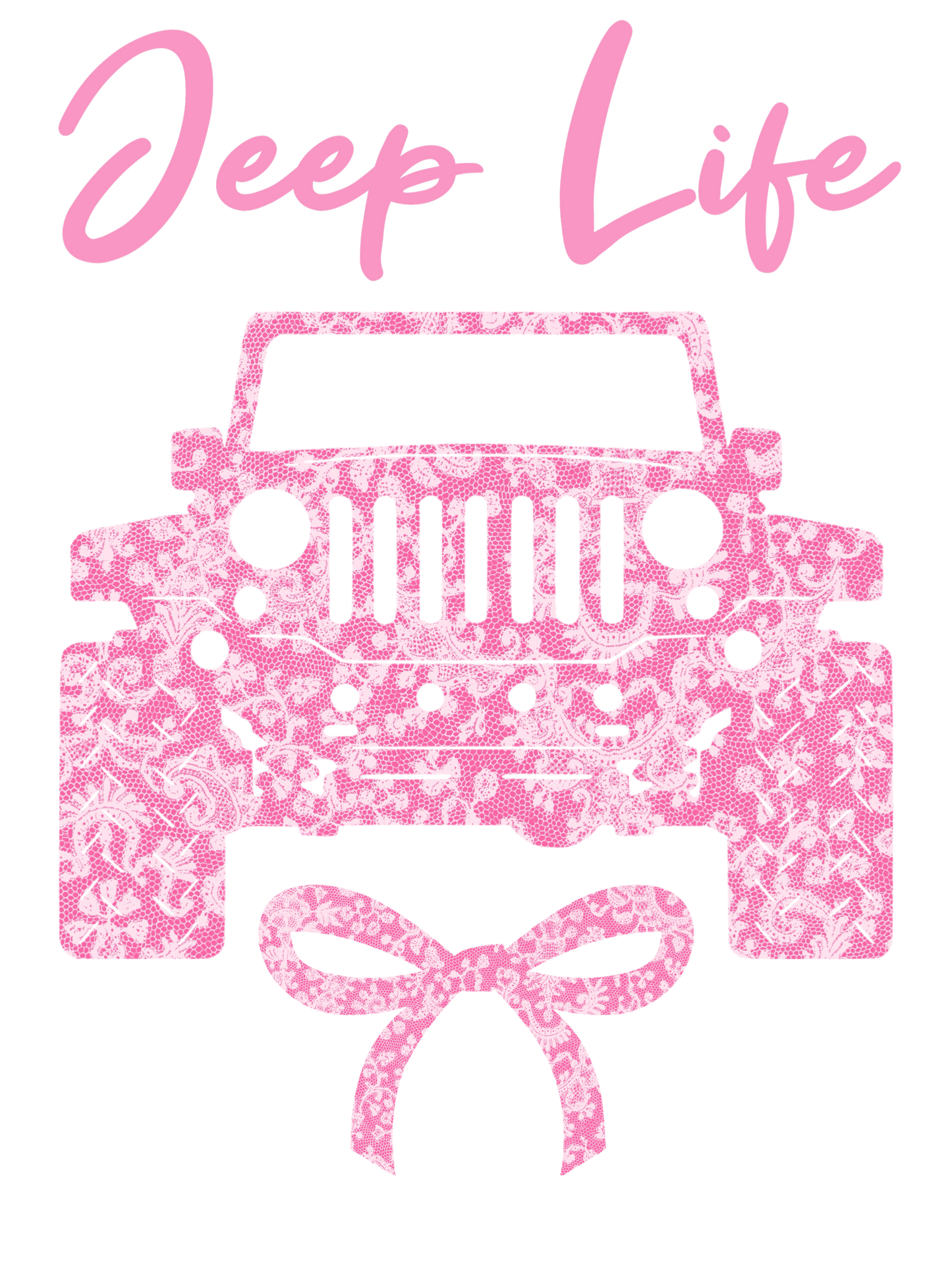 Jeep Life Pink Lace