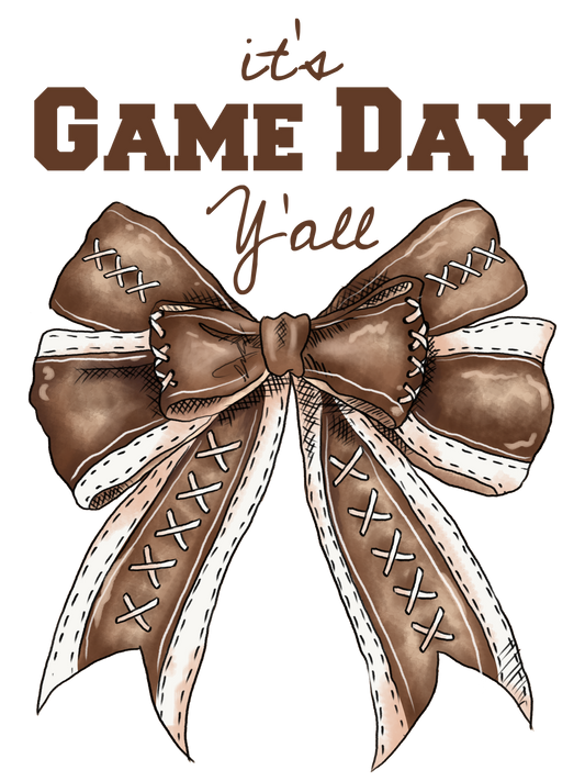 It's Game Day Y'all Football Bow
