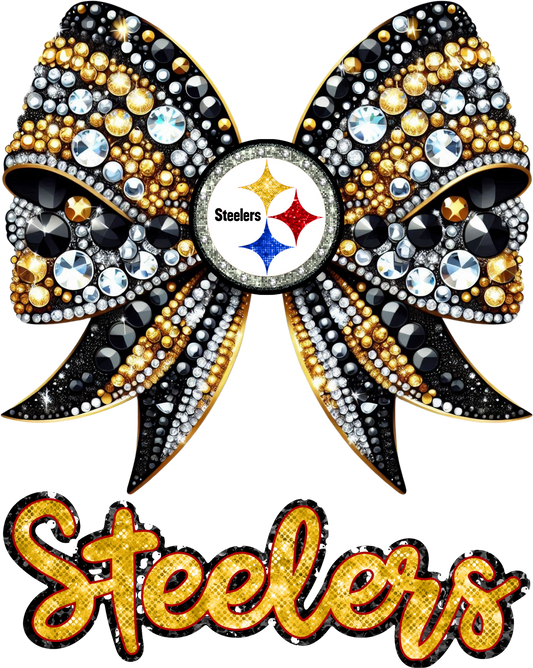 Steelers Bling Bow