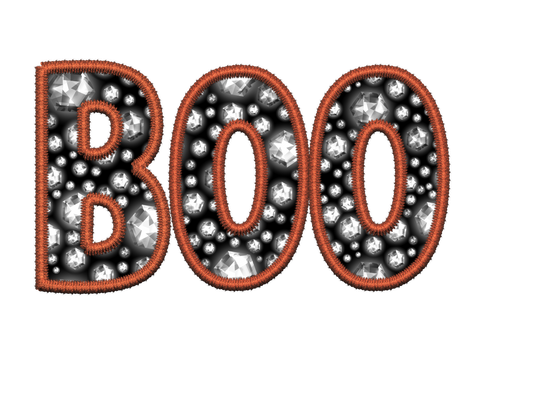 Boo - Faux Embroidery