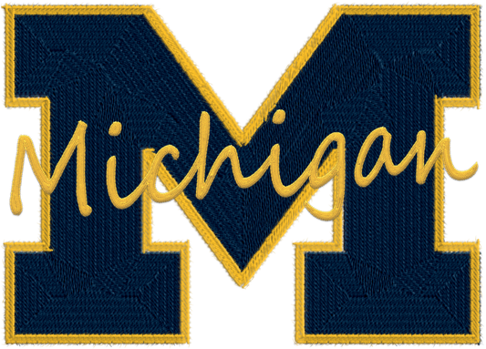 Michigan Logo Embroidery
