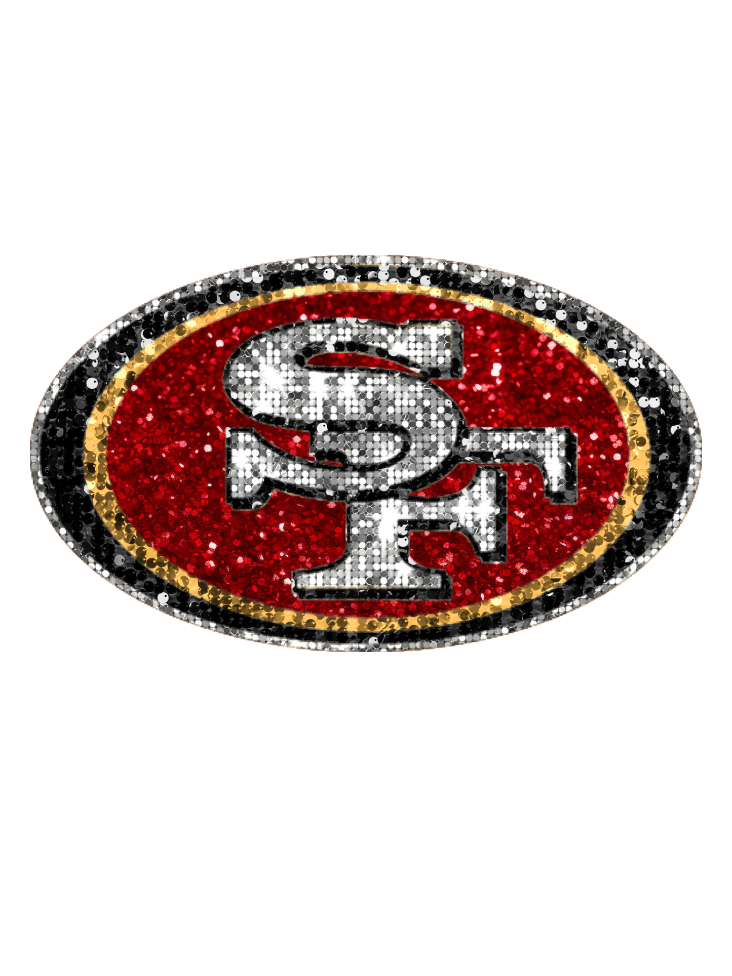 San Francisco 49ers Glitter Sequin