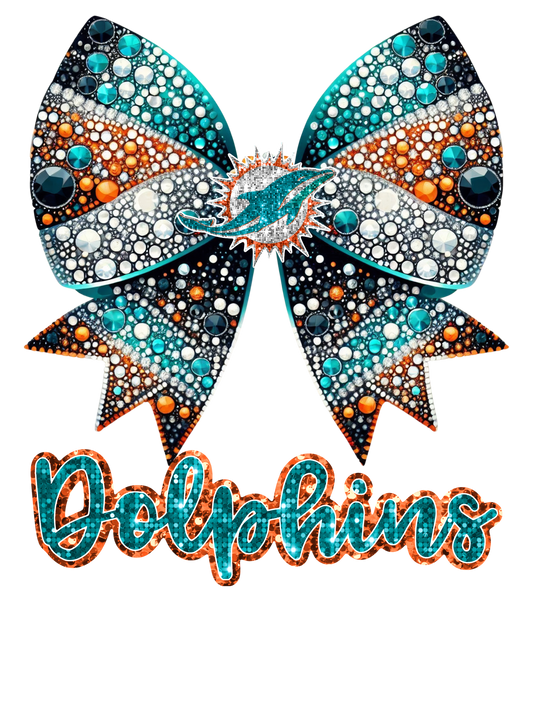 Dolphins Bow - Bling