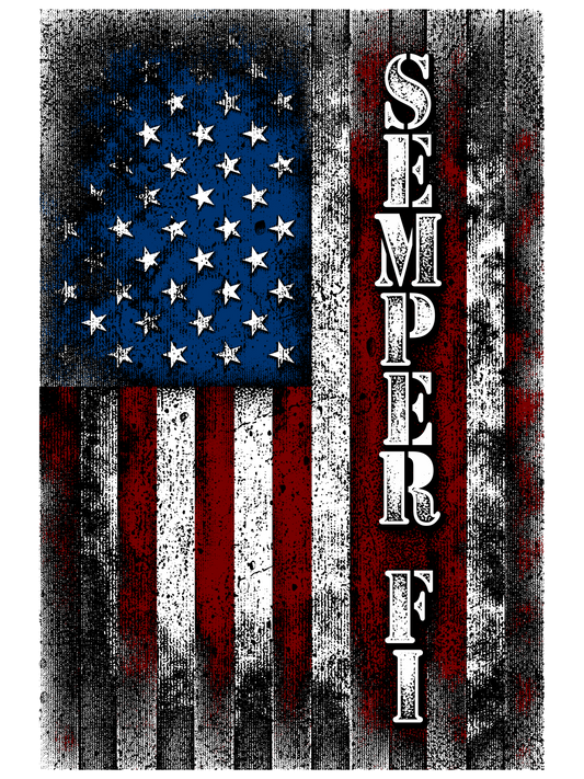 Semper Fi - Marine Core - For White Shirt