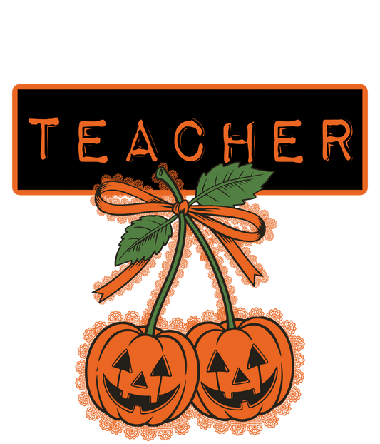 Teacher - Pumpkin Bow