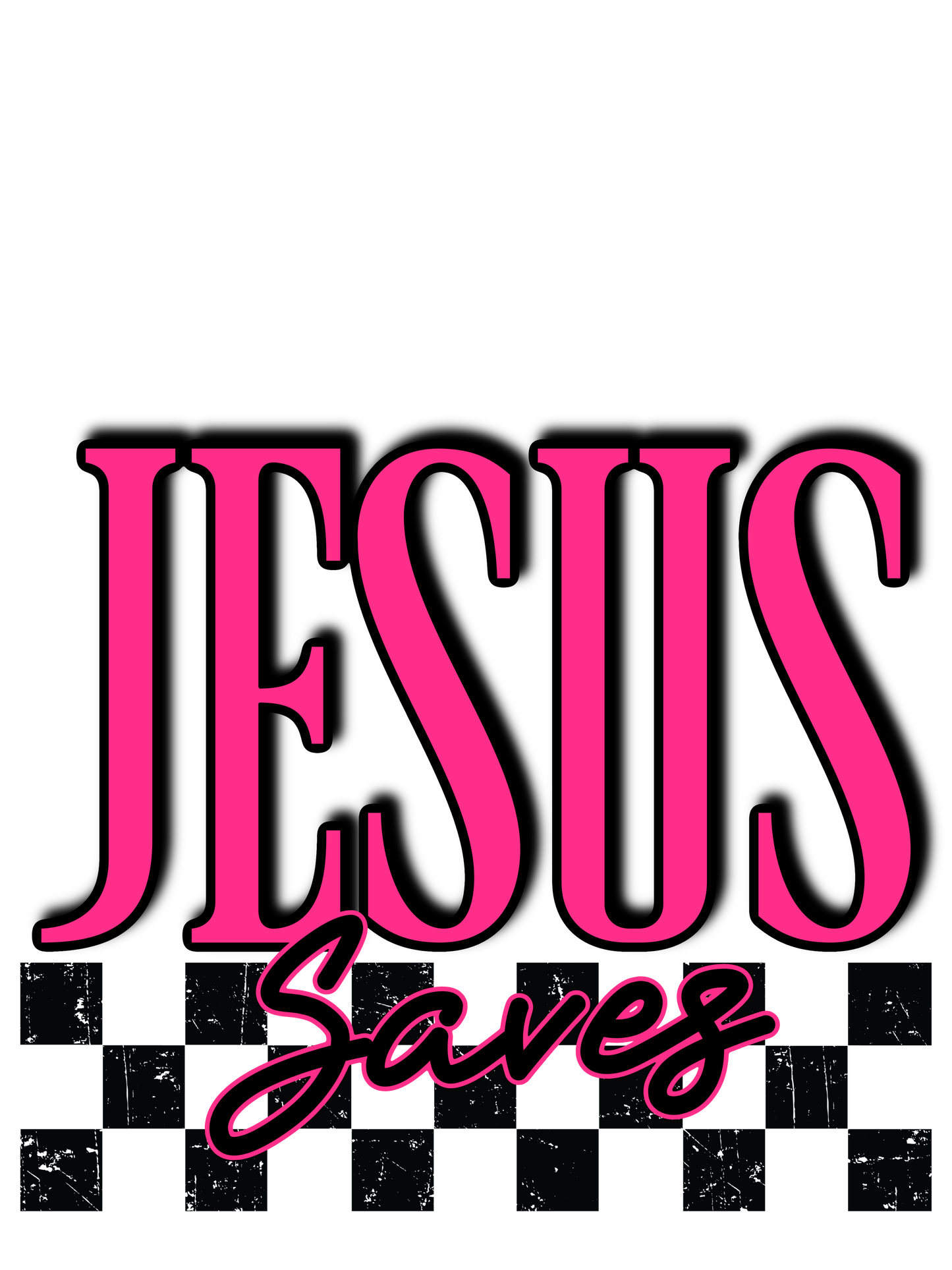 Jesus Saves - Pink