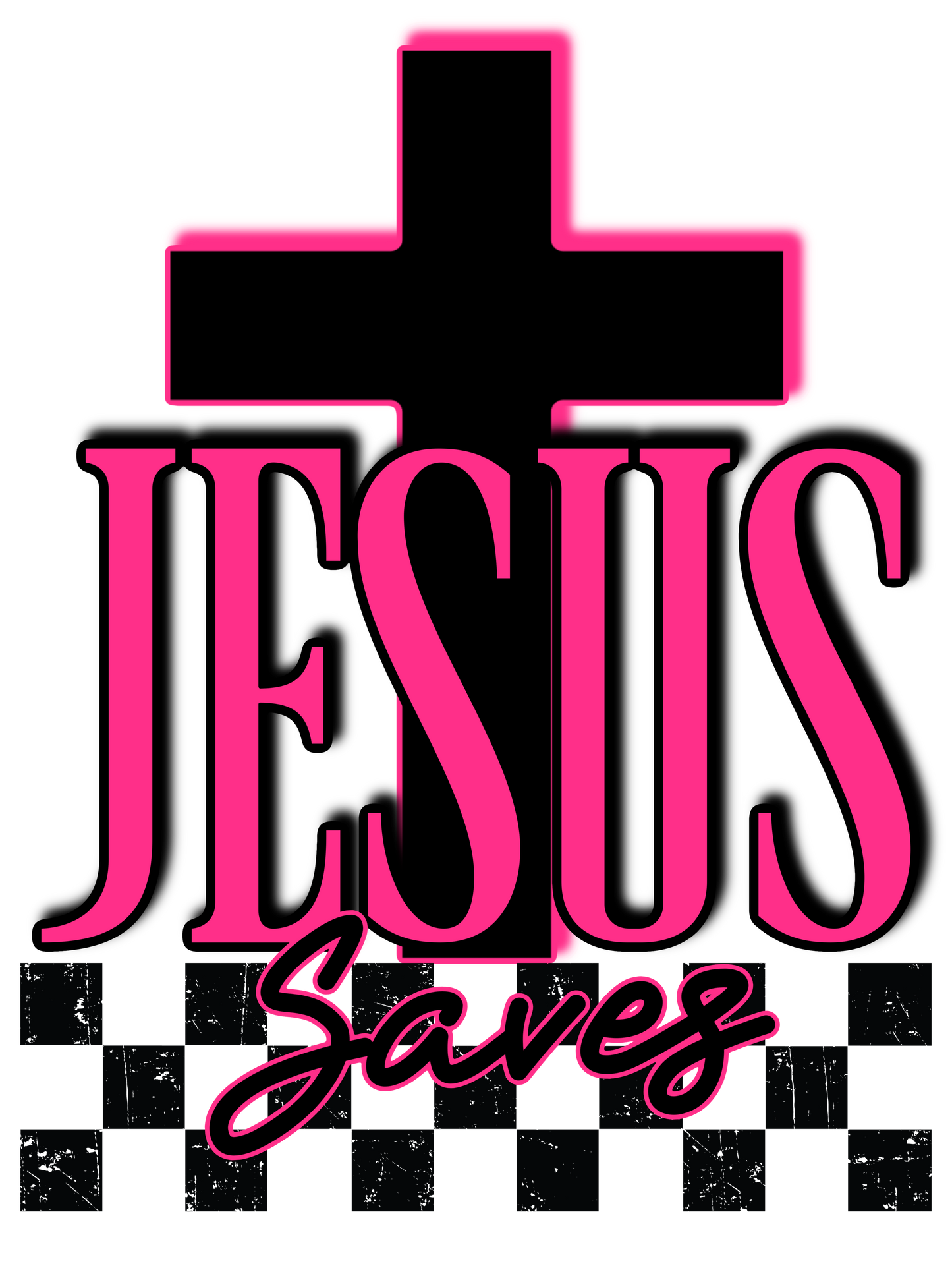 Jesus Saves - Pink