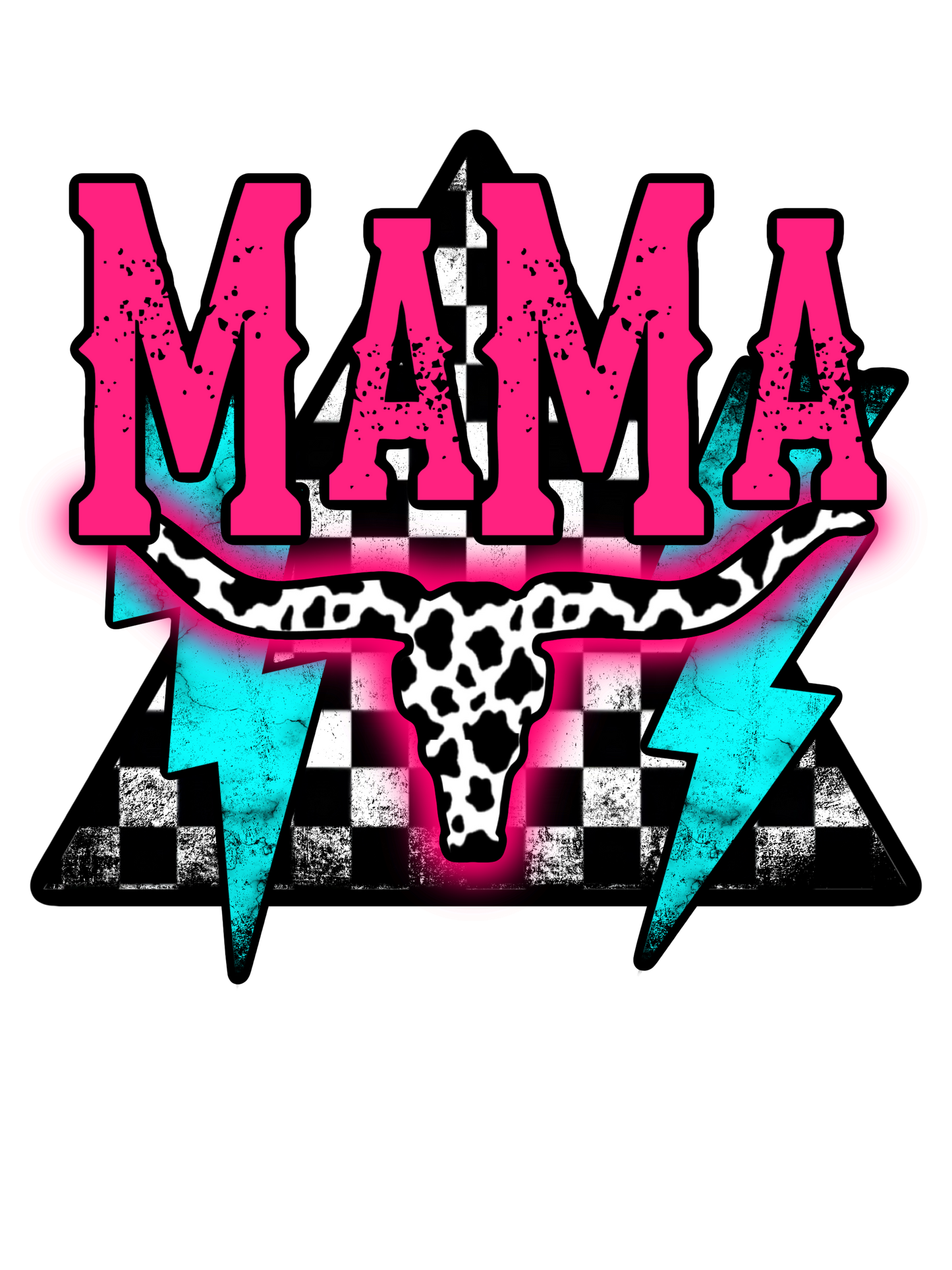 Neon Lightning - Horns - Gigi, Mama, Mamaw, Yaya, Mimi, Nana, Mini