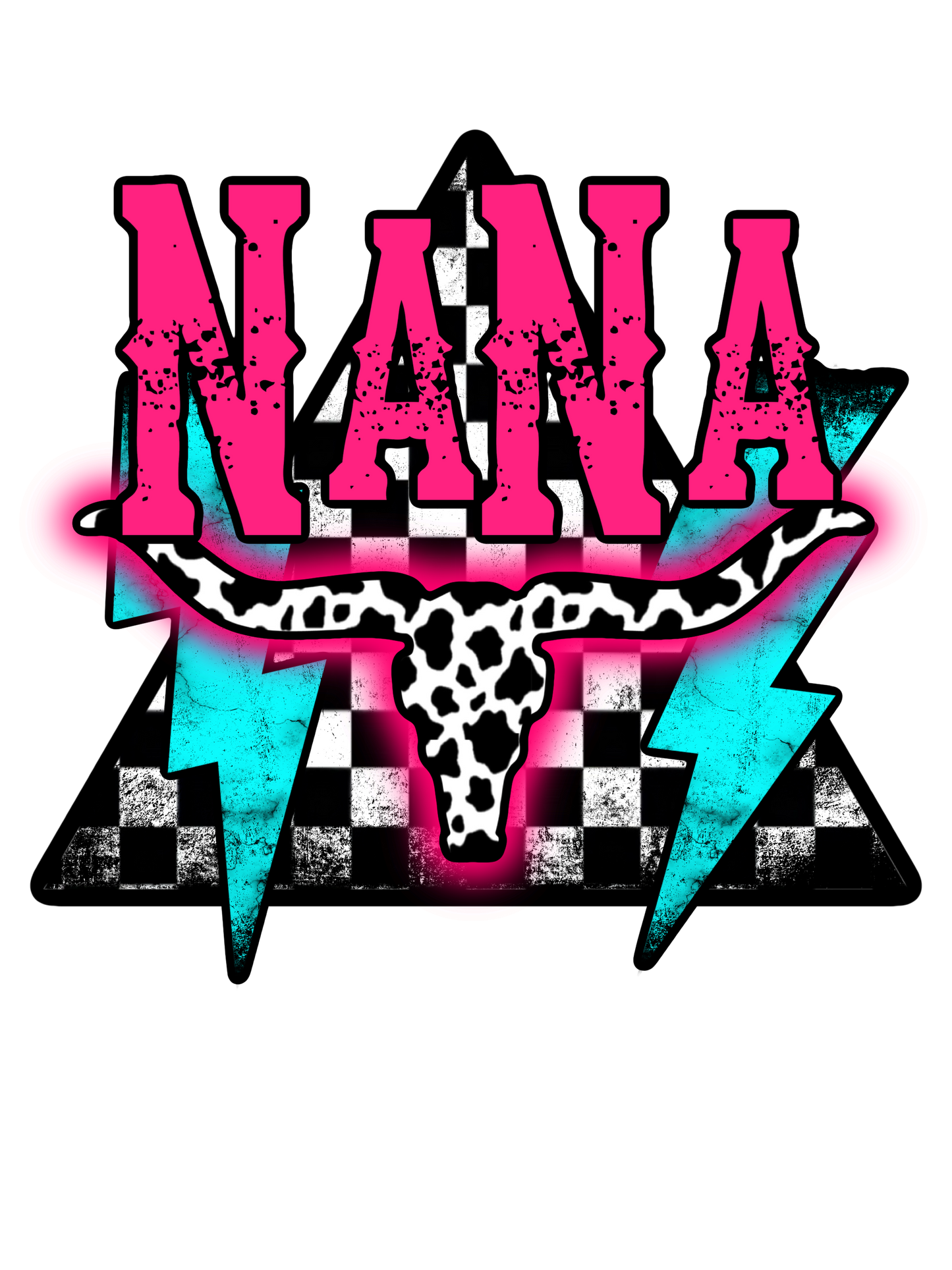 Neon Lightning - Horns - Gigi, Mama, Mamaw, Yaya, Mimi, Nana, Mini