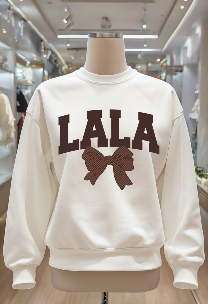 Brown Bow - Auntie, Gigi, KK, Lala, Lolli, Mama, Wifey, Yaya, Grammie, Mamaw, Mimi, Mini, Nana, Sister