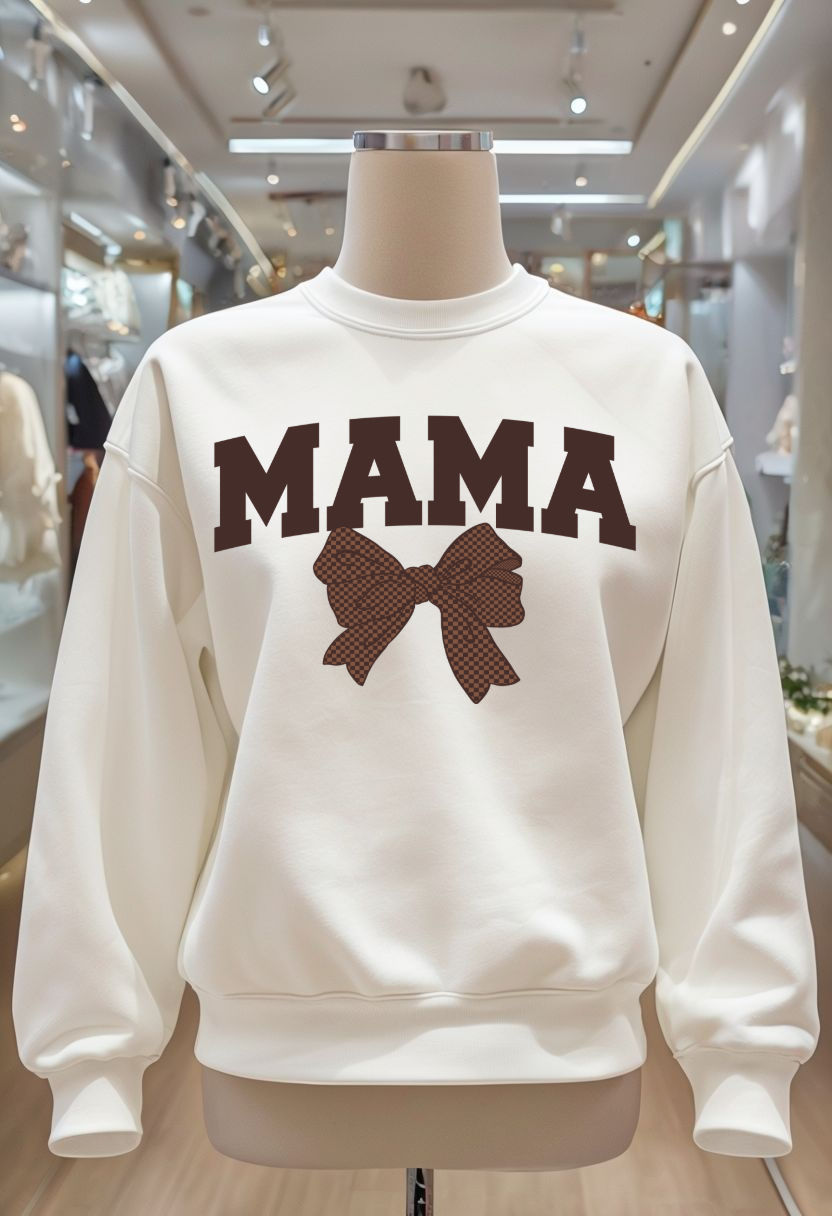 Brown Bow - Auntie, Gigi, KK, Lala, Lolli, Mama, Wifey, Yaya, Grammie, Mamaw, Mimi, Mini, Nana, Sister