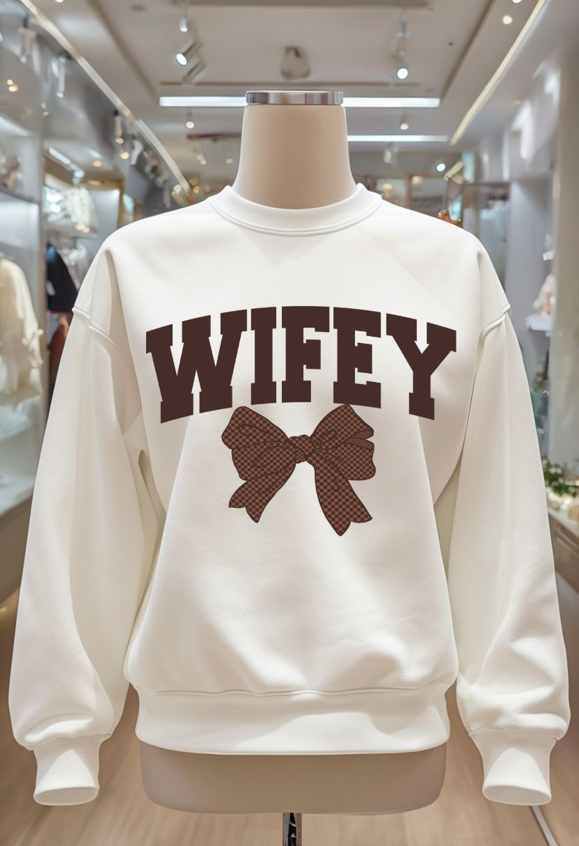 Brown Bow - Auntie, Gigi, KK, Lala, Lolli, Mama, Wifey, Yaya, Grammie, Mamaw, Mimi, Mini, Nana, Sister