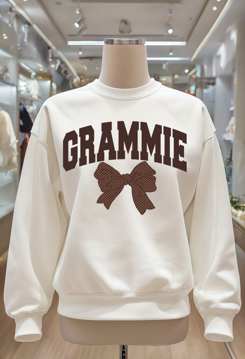 Brown Bow - Auntie, Gigi, KK, Lala, Lolli, Mama, Wifey, Yaya, Grammie, Mamaw, Mimi, Mini, Nana, Sister