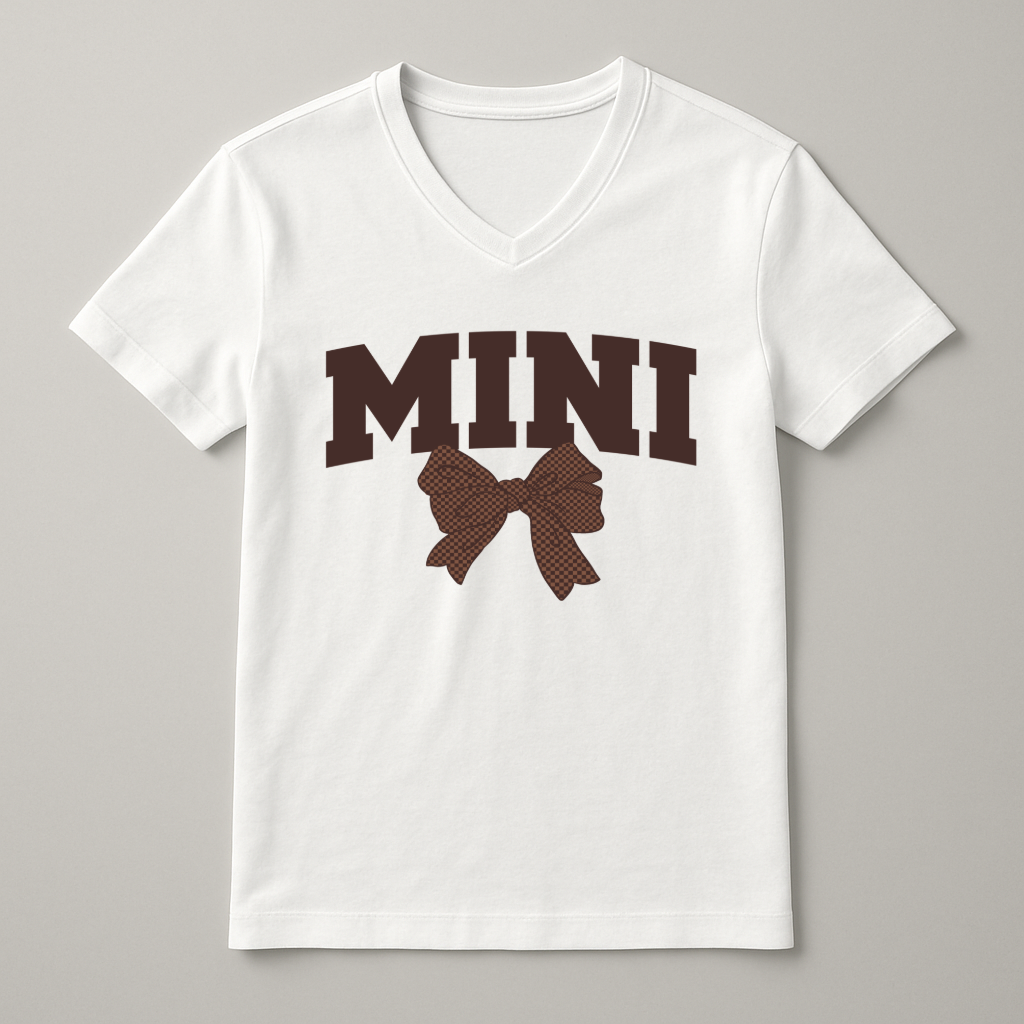 Brown Bow - Auntie, Gigi, KK, Lala, Lolli, Mama, Wifey, Yaya, Grammie, Mamaw, Mimi, Mini, Nana, Sister