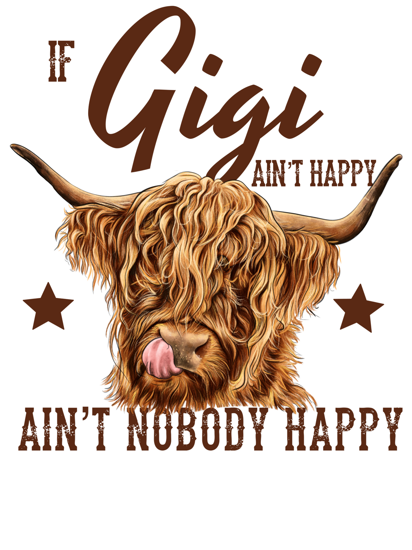 If Mama Ain't Happy, Ain't Nobody Happy (Yaya, Gigi, Grammy, Mamaw, Mimi, Nan, Nana, Nonnie)