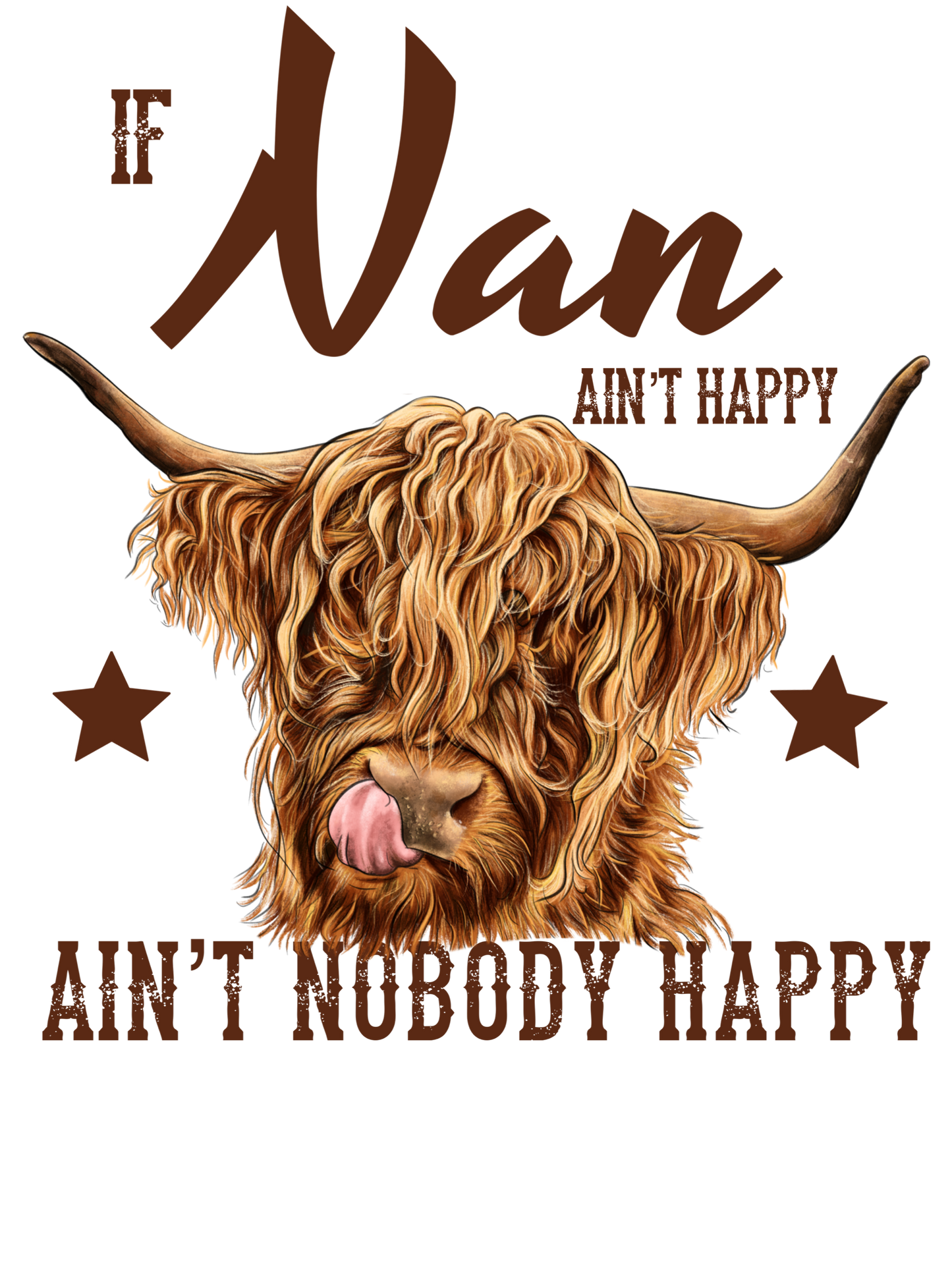 If Mama Ain't Happy, Ain't Nobody Happy (Yaya, Gigi, Grammy, Mamaw, Mimi, Nan, Nana, Nonnie)