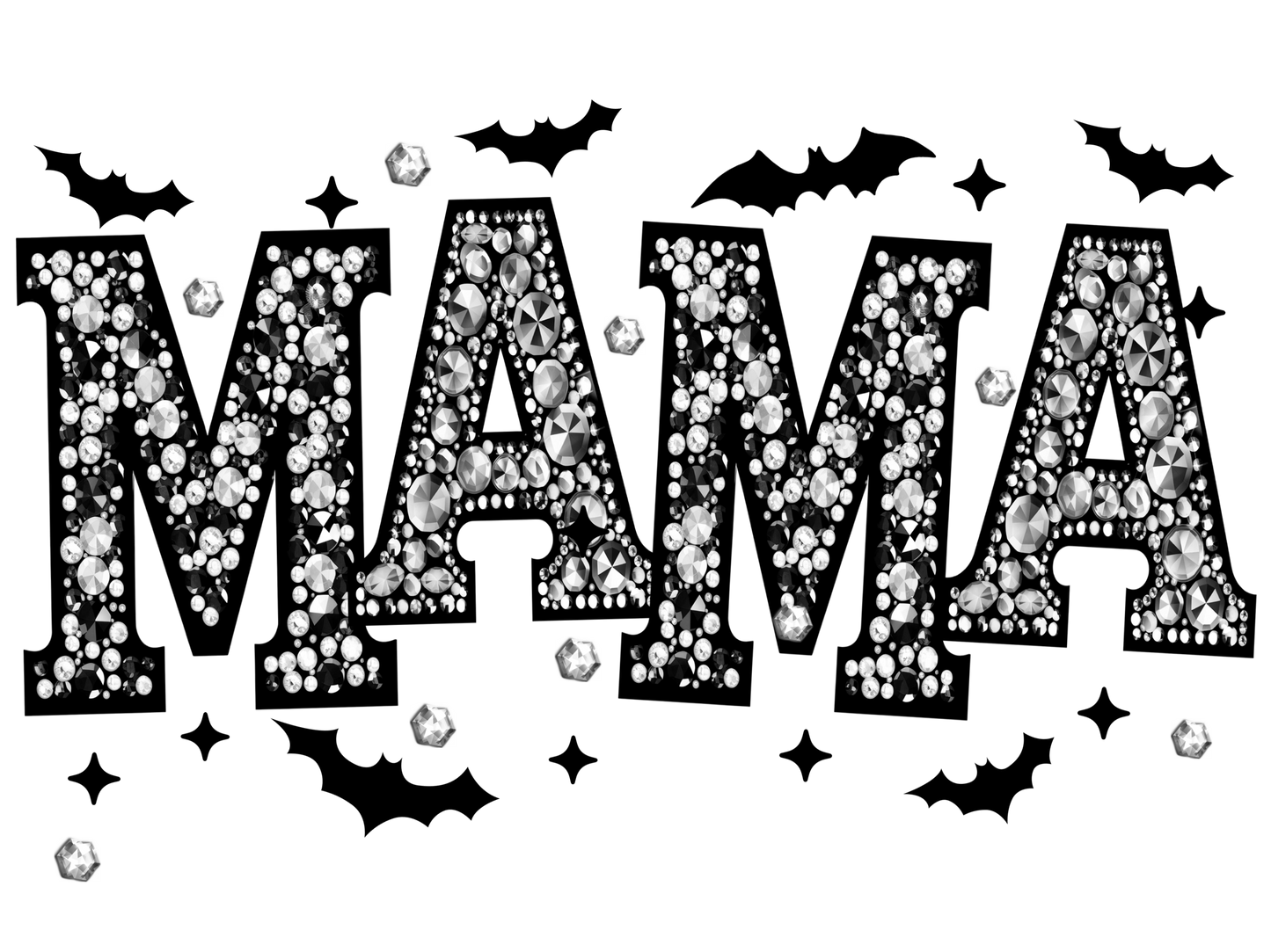 Rhinestone Bats Mama / Yaya