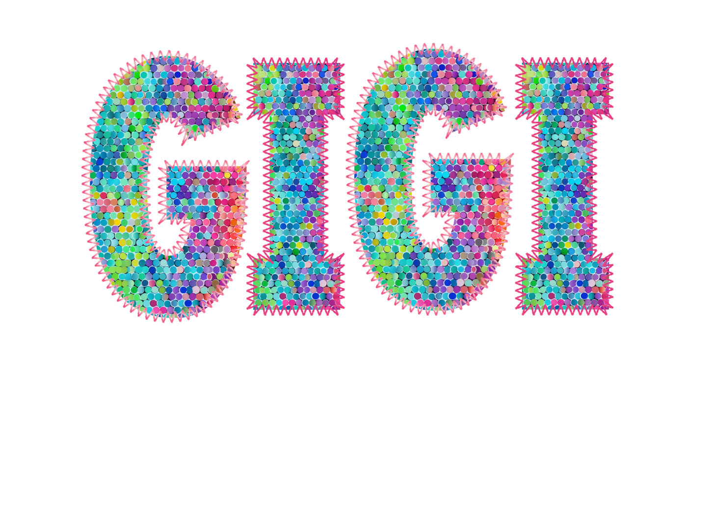 Faux Stitch Gigi, Mama, Mimi, Nana